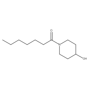 1-(4-Hydroxy-1-piperidinyl)-1-heptanone结构式