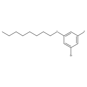 1-Bromo-3-fluoro-5-(octyloxy)benzene结构式
