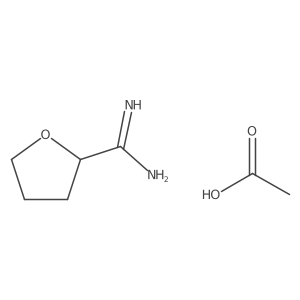Tetrahydro-furan-2-carboxamidine acetate Structure