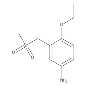 4-Ethoxy-3-(methanesulfonylmethyl)aniline Structure