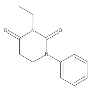 3-Ethyl-1-phenyl-hexahydropyrimidine-2,4-dione结构式