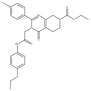 ethyl 3-{[(4-ethoxyphenyl)carbamoyl]methyl}-2-(4-fluorophenyl)-4-oxo-3H,4H,5H,6H,7H,8H-pyrido[3,4-d]pyrimidine-7-carboxylate Structure