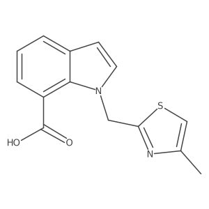 1-[(4-Methyl-2-thiazolyl)methyl]-1H-indole-7-carboxylic acid Structure