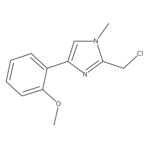 2-Chloromethyl-4-(2-methoxyphenyl)-1-methyl-1h-imidazole结构式