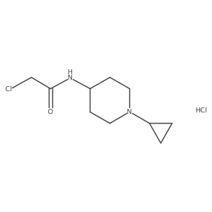 2-chloro-N-(1-cyclopropylpiperidin-4-yl)acetamide hydrochloride Structure