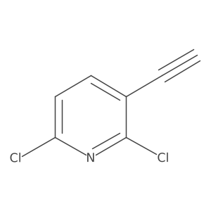 2,6-Dichloro-3-ethynylpyridine Structure