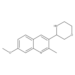 7-Methoxy-2-methyl-3-(3S)-3-morpholinylquinoline结构式