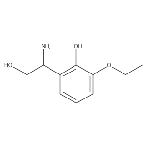 2-[(1S)-1-amino-2-hydroxyethyl]-6-ethoxyphenol Structure
