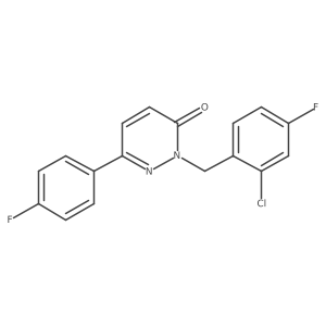 2-(2-chloro-4-fluorobenzyl)-6-(4-fluorophenyl)pyridazin-3(2H)-one Structure