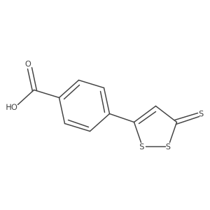 4-(5-Sulfanylidenedithiol-3-yl)benzoic acid Structure