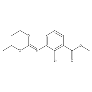 Methyl 2-bromo-3-((diethoxymethylene)amino)benzoate Structure