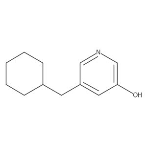 5-(Cyclohexylmethyl)pyridin-3-OL Structure