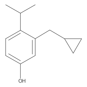 3-(Cyclopropylmethyl)-4-isopropylphenol结构式