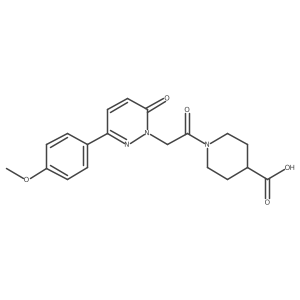 1-{[3-(4-methoxyphenyl)-6-oxopyridazin-1(6H)-yl]acetyl}piperidine-4-carboxylic acid Structure