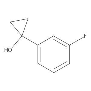 1-(3-Fluorophenyl)cyclopropan-1-ol结构式