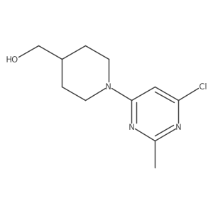 (1-(6-Chloro-2-methylpyrimidin-4-yl)piperidin-4-yl)methanol Structure