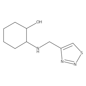 2-[(1,2,3-Thiadiazol-4-ylmethyl)amino]cyclohexan-1-ol Structure