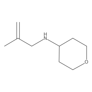 N-(2-Methylallyl)tetrahydro-2H-pyran-4-amine结构式
