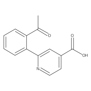 2-(2-Acetylphenyl)isonicotinic acid Structure