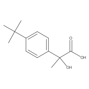 (2R)-2-(4-tert-butylphenyl)-2-hydroxypropanoic acid结构式