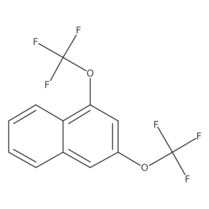 1,3-Bis(trifluoromethoxy)naphthalene Structure
