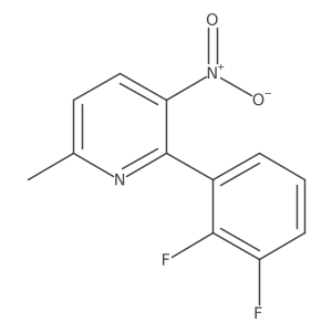 2-(2,3-Difluorophenyl)-6-methyl-3-nitropyridine结构式
