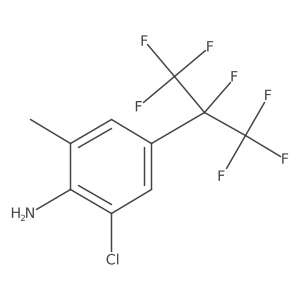 2-Chloro-6-methyl-4-(perfluoropropan-2-yl)aniline Structure