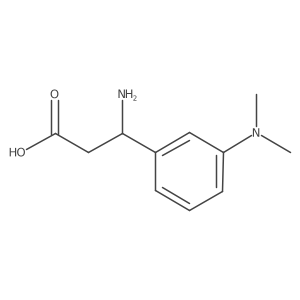 3-Amino-3-[3-(dimethylamino)phenyl]propanoic acid Structure
