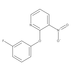 2-(3-fluorophenoxy)-3-nitro-pyridine Structure