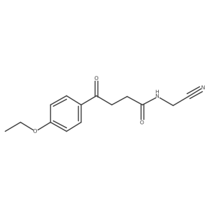 N-(cyanomethyl)-4-(4-ethoxyphenyl)-4-oxobutanamide结构式