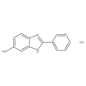 2-(pyridin-3-yl)-1H-benzo[d]imidazol-6-amine hydrochloride结构式