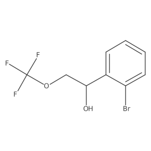 1-(2-Bromophenyl)-2-(trifluoromethoxy)ethan-1-ol Structure
