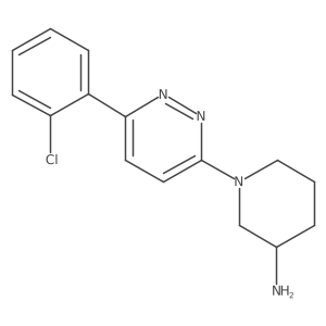 1-[6-(2-Chlorophenyl)pyridazin-3-yl]piperidin-3-amine结构式