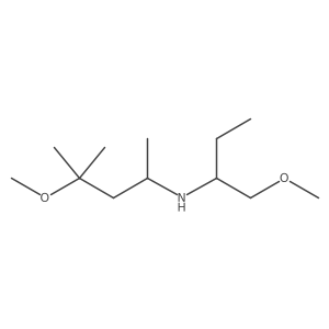 (4-Methoxy-4-methylpentan-2-yl)(1-methoxybutan-2-yl)amine Structure