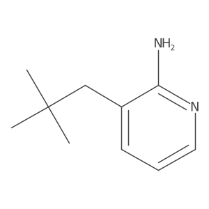 3-(2,2-Dimethylpropyl)pyridin-2-amine结构式