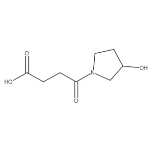 4-(3-Hydroxypyrrolidin-1-yl)-4-oxobutanoic acid结构式