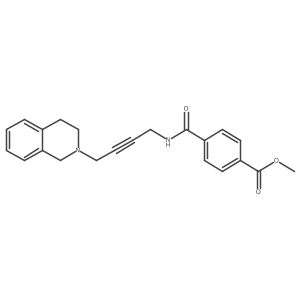 methyl 4-[4-(3,4-dihydro-1H-isoquinolin-2-yl)but-2-ynylcarbamoyl]benzoate Structure