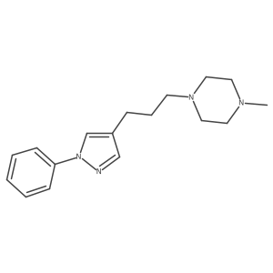 Piperazine, 1-methyl-4-[3-(1-phenyl-1H-pyrazol-4-yl)propyl]- Structure