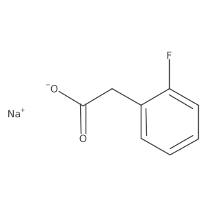 Benzeneacetic acid, 2-fluoro-, sodium salt (1:1) Structure