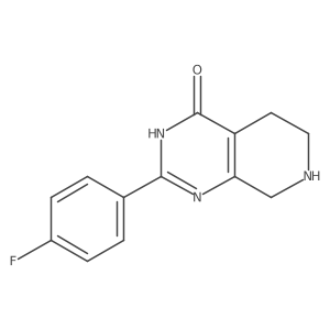 2-(4-Fluorophenyl)-5,6,7,8-tetrahydropyrido[3,4-d]pyrimidin-4(3H)-one结构式