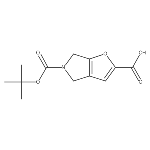 5-(Tert-butoxycarbonyl)-5,6-dihydro-4H-furo[2,3-C]pyrrole-2-carboxylic acid Structure