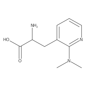 2-Amino-3-[2-(dimethylamino)pyridin-3-yl]propanoic acid Structure