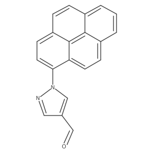 1H-Pyrazole-4-carboxaldehyde, 1-(1-pyrenyl)- Structure