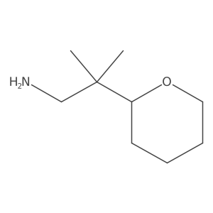 2-Methyl-2-(oxan-2-yl)propan-1-amine Structure