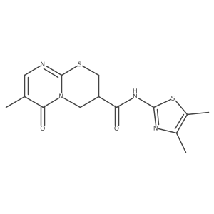 N-(4,5-dimethyl-1,3-thiazol-2-yl)-7-methyl-6-oxo-2H,3H,4H,6H-pyrimido[2,1-b][1,3]thiazine-3-carboxamide结构式