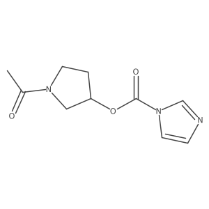 (1-Acetylpyrrolidin-3-yl) imidazole-1-carboxylate Structure