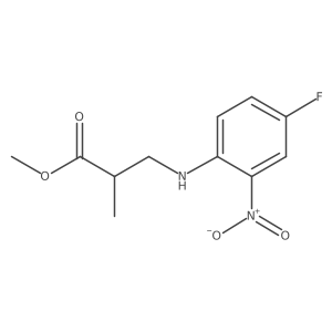 Methyl 3-(4-fluoro-2-nitrophenylamino)-2-methylpropanoate Structure