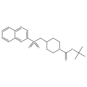 tert-Butyl 4-((quinoxalin-2-ylsulfonyl)methyl)piperidine-1-carboxylate结构式
