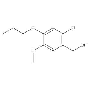 (2-Chloro-5-methoxy-4-propoxyphenyl)methanol结构式