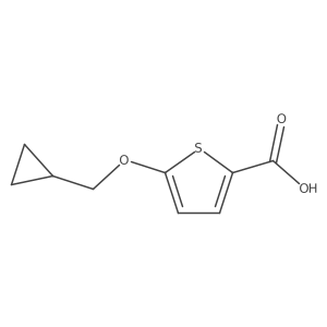 5-(Cyclopropylmethoxy)thiophene-2-carboxylic acid Structure